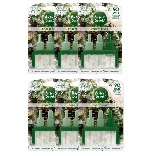 Perfect Scents Forest Pines Refill Air Freshener 20ml Assorted Packs Air Fresheners & Re-fills Perfect Scents Pack of 6