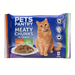 Pets Pantry Meaty Chunks In Gravy Cat Food 4 x 85g Cat Food pets pantry