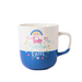 Positive Vibes Ceramic Mug 370ml Assorted Designs Mugs FabFinds Blue