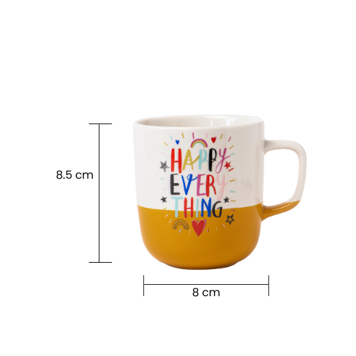 Positive Vibes Ceramic Mug 370ml Assorted Designs Mugs FabFinds