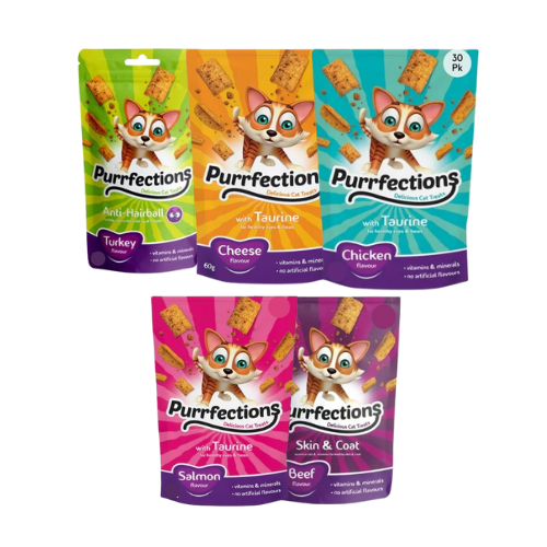 Purrfections 5 Piece Delicious Cat Treats Bundle Cat Food & Treats Purrfections