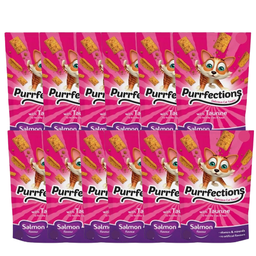 Purrfections Salmon Cat Treats 30 Pack 60g Assorted Packs Cat Treats Purrfections Pack of 12