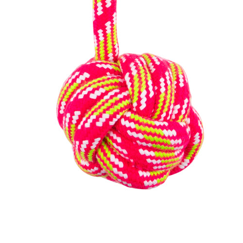 Pet Rope Ball Pet Touch Neon Rope Ball Play Toy-FabFinds
