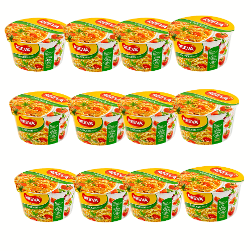 Reeva Chicken Instant Noodles 75g Pasta, Rice & Noodles Reeva 12 Packs