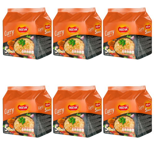 Reeva Instant Noodles Curry Flavour 300g Assorted Packs Pasta, Rice & Noodles Reeva 30 Pack