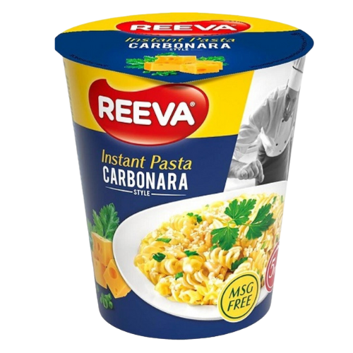 Reeva Instant Pasta Carbonara Style 70g Assorted Packs Pasta, Rice & Noodles Reeva Pack of 1