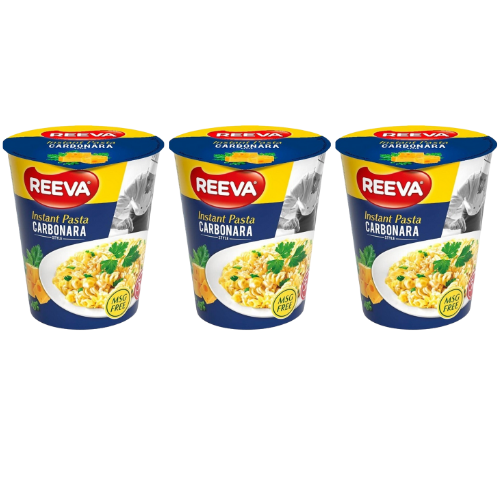 Reeva Instant Pasta Carbonara Style 70g Assorted Packs Pasta, Rice & Noodles Reeva Pack of 3
