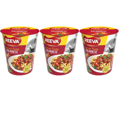 Reeva Instant Pasta Bolognese Style 70g Assorted Packs Pasta, Rice & Noodles Reeva Pack of 3