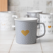 Romantic Love Heart Print Ceramic Mug 440ml Assorted Designs Mugs FabFinds Classic Romance