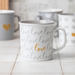 Romantic Love Heart Print Ceramic Mug 440ml Assorted Designs Mugs FabFinds Golden Dot Love