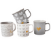 Romantic Love Heart Print Ceramic Mug 440ml Assorted Designs Mugs FabFinds