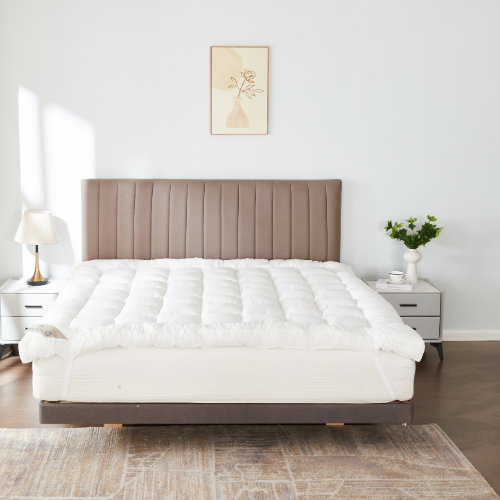 Royale 10cm Extra Thick Mattress Topper White Assorted Sizes Duvets FabFinds Single