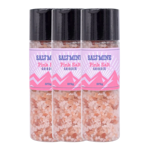 Saltmine Pink Salt Grinder 375g Assorted Packs Food Items Saltmine Pack of 3