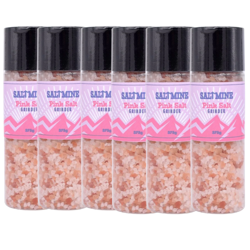 Saltmine Pink Salt Grinder 375g Assorted Packs Food Items Saltmine Pack of 6