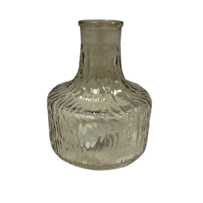 Smokey Brown Decorative Glass Bottle