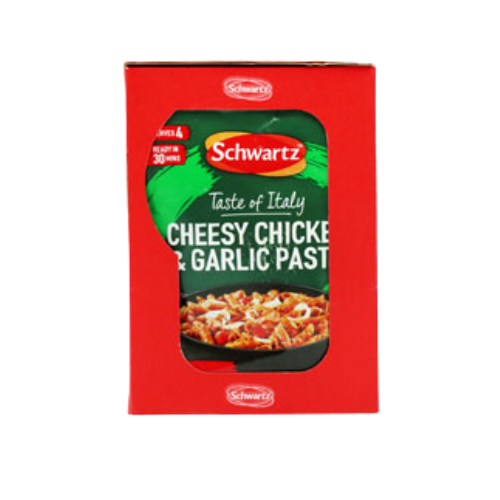 Schwartz Cheesy Chicken & Garlic Pasta Recipe Mix 38g Assorted Packs Cooking Ingredients schwartz Pack of 1