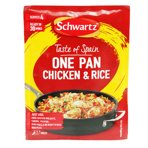 Schwartz Spanish Chicken Rice Recipe Mix 30g Assorted Packs Cooking Ingredients schwartz Pack of 1