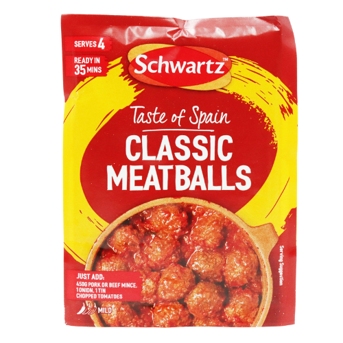 Schwartz Spanish Meatballs In Tomato Sauce Recipe Mix 30g Assorted Packs Cooking Ingredients schwartz Pack of 1