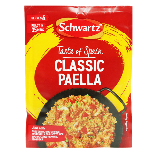 Schwartz Classic Paella Recipe Mix 27g Assorted Packs Cooking Ingredients schwartz Pack of 1
