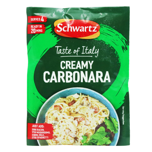 Schwartz Spaghetti Carbonara Recipe Mix Sachet 30g Assorted Packs Cooking Ingredients schwartz Pack of 1