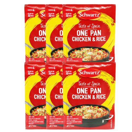 Schwartz Spanish Chicken Rice Recipe Mix 30g Assorted Packs Cooking Ingredients schwartz Pack of 6