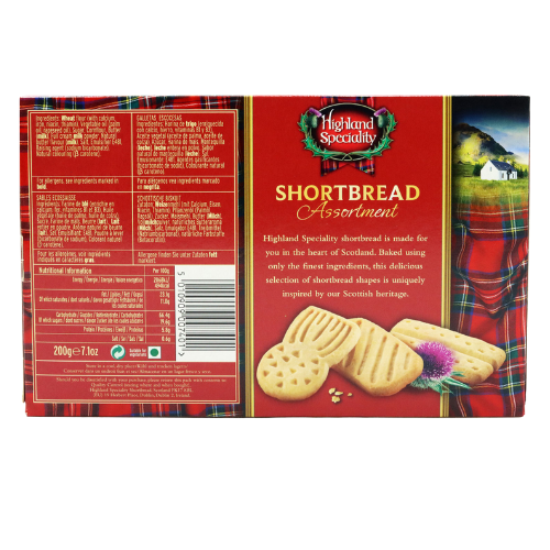 Highland Speciality Shortbread Assortment 200g Assorted Packs Biscuits & Cereal Bars highland speciality