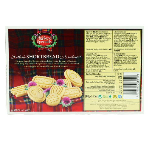 Highland Speciality Scottish Shortbread Cow Assortment 200g Assorted Packs Biscuits & Cereal Bars highland speciality