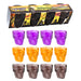 Plastic Skull Shot Glass 4 Pack Assorted Colours Halloween Accessories FabFinds