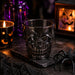 Plastic Skull Shot Glass 4 Pack Assorted Colours Halloween Accessories FabFinds Smokey Grey