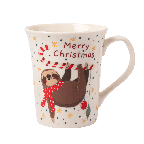 Sloth Christmas Mugs 350ml Assorted Sizes Mugs FabFinds Candy Sloth