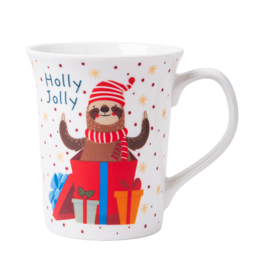 Sloth Christmas Mugs 350ml Assorted Sizes Mugs FabFinds Snowman Sloth