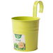 Small Colourful Hanging Over The Fence Tin Pail Planter 10cm Plant Pots & Planters FabFinds Green