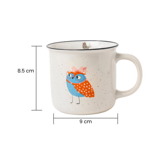 Speckled Owl Ceramic Mug 390ml Assorted Designs Mugs FabFinds