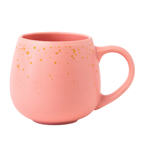 Speckled Pastel Ceramic Mug 400ml Assorted Colours Mugs FabFinds Matte Pink
