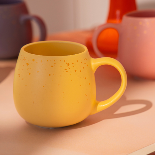 Speckled Pastel Ceramic Mug 400ml Assorted Colours Mugs FabFinds
