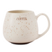 Speckled Cream Stoneware Rustic Texture Ceramic Coffee Mug 400ml Mugs FabFinds Espresso