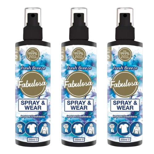 Fabulosa Fresh Breeze Spray & Wear 250ml Assorted Packs Fabulosa Spray & Wear Fabulosa Pack of 3