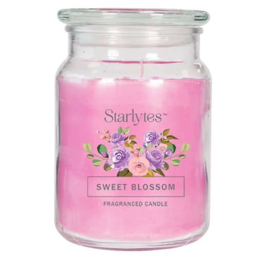 Starlytes Sweet Blossom Scented Jar Candle 18oz Candles Starlytes