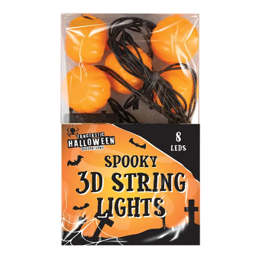 Halloween 3D LED String Lights 1.5m Halloween Decorations FabFinds Pumpkin