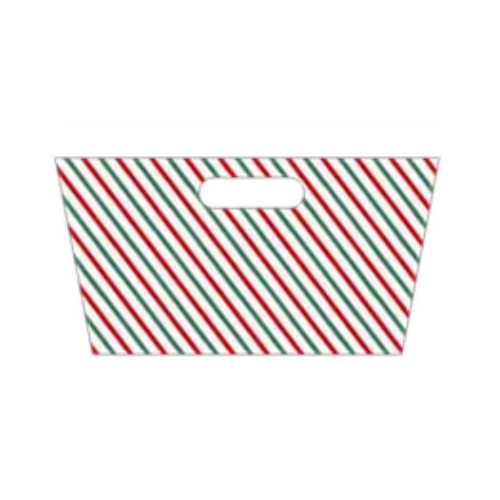 Christmas Cardboard Hamper Set 23cm x 18cm Assorted Designs Christmas Gift Bags & Boxes FabFinds Stripe