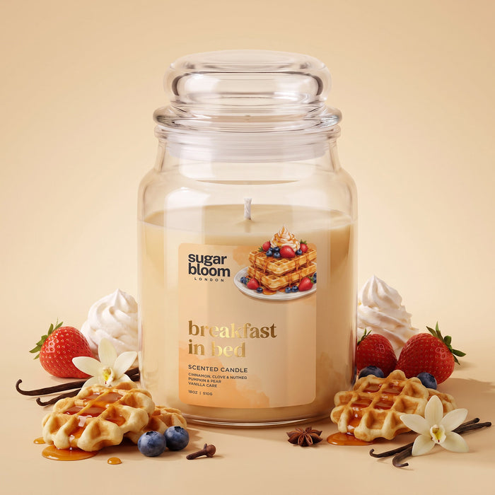 Sugar Bloom London Breakfast in Bed Scented Candle 510g image 3