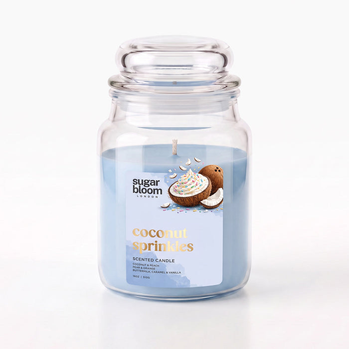 Sugar Bloom London Coconut Sprinkles Scented Candle 510g