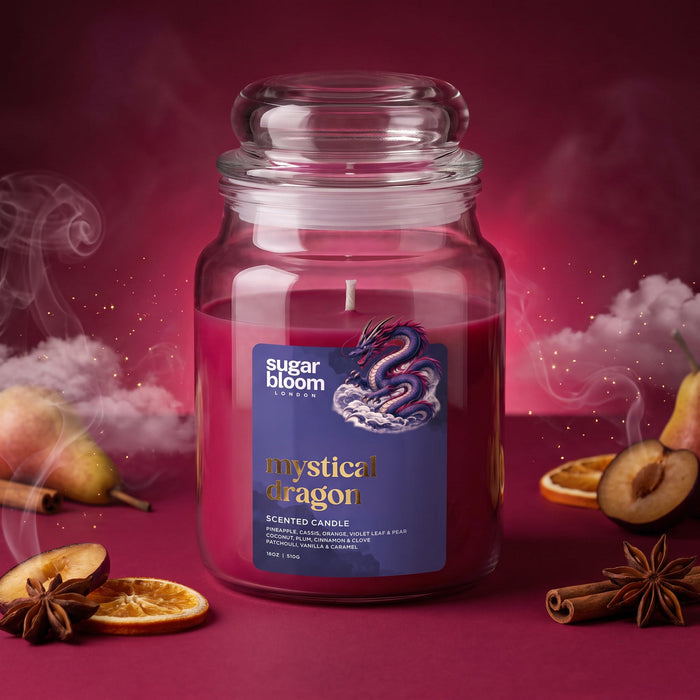 Sugar Bloom London Mystical Dragon Scented Candle 510g image 5