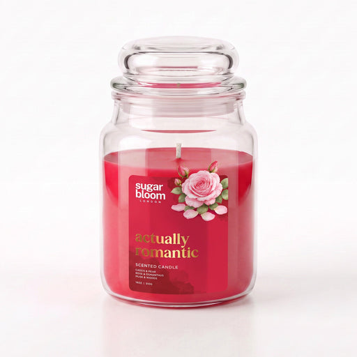 Sugar Bloom London Actually Romantic Scented Candle 510g Candles Sugar Bloom