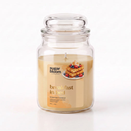 Sugar Bloom London Breakfast in Bed Scented Candle 510g Candles Sugar Bloom