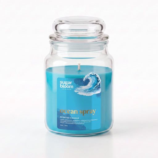 Sugar Bloom London Ocean Spray Scented Candle 510g Candles Sugar Bloom