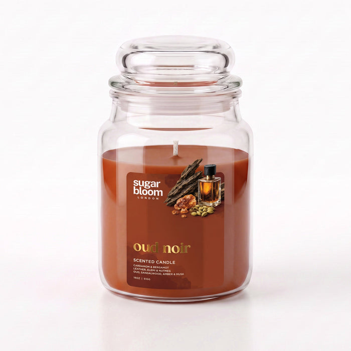Sugar Bloom London Oud Noir Scented Candle 510g