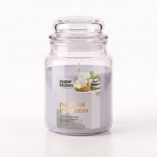 Sugar Bloom London Peaceful Moments Scented Candle 510g Candles Sugar Bloom