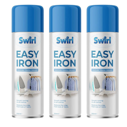 Swirl Easy Iron Fabric Spray 300ml Assorted Packs Laundry - Accessories Swirl Pack of 3
