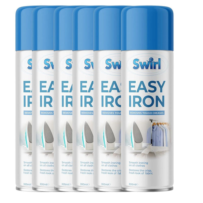 Swirl Easy Iron Fabric Spray 300ml Assorted Packs Laundry - Accessories Swirl Pack of 6